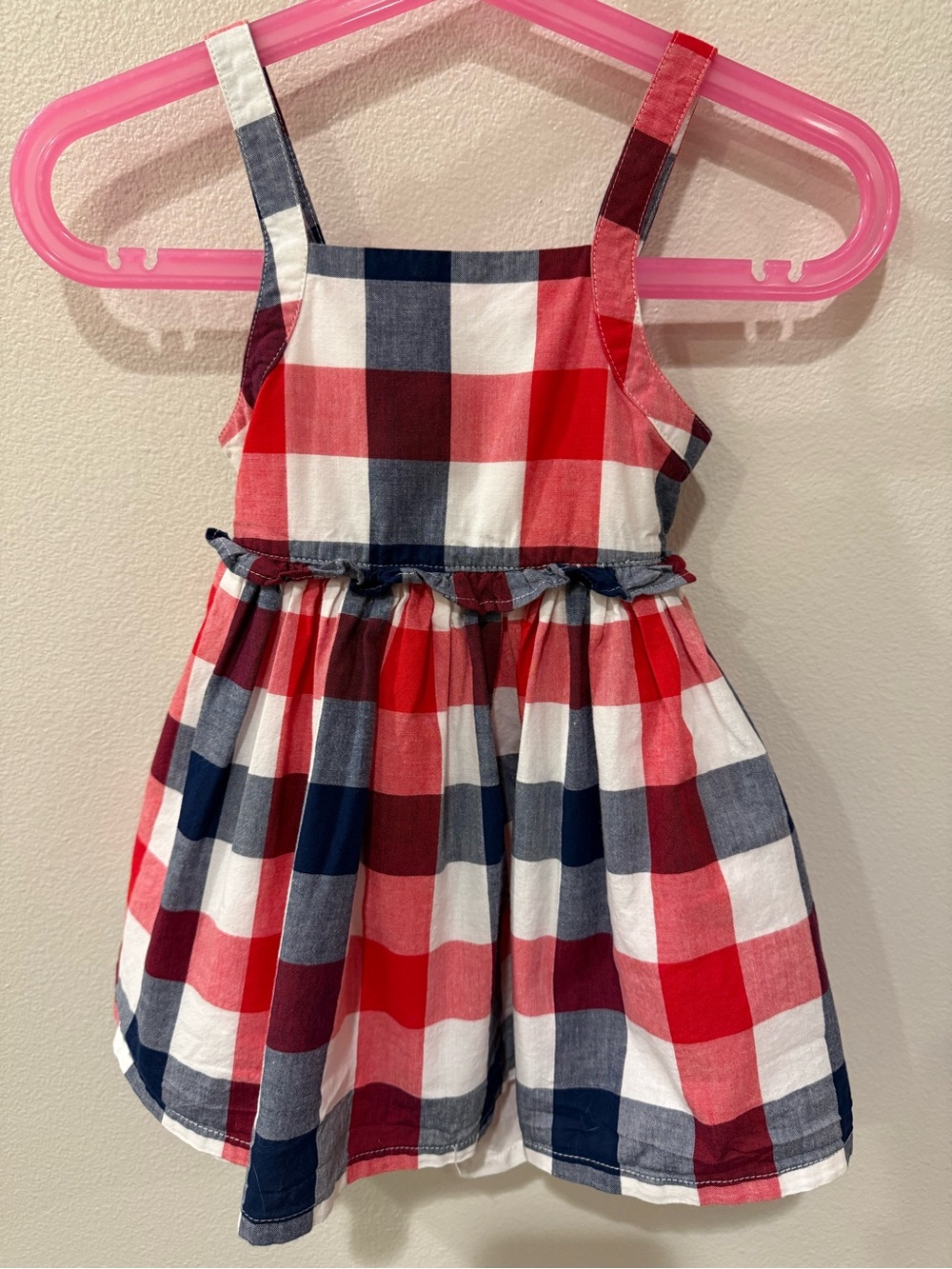 OshKosh B'gosh Red, Navy & White Plaid Sundress